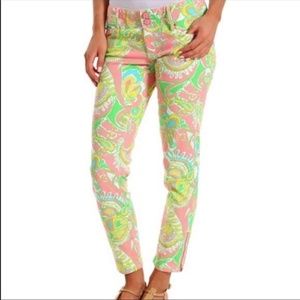 Lilly Pulitzer Worth Skinny Mini Zip Ankle Pant